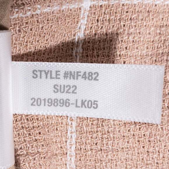 Madewell Blazer Jacket Women XL Breezewoven Larsen Blazer Linen Windowpane Check - Picture 5 of 9